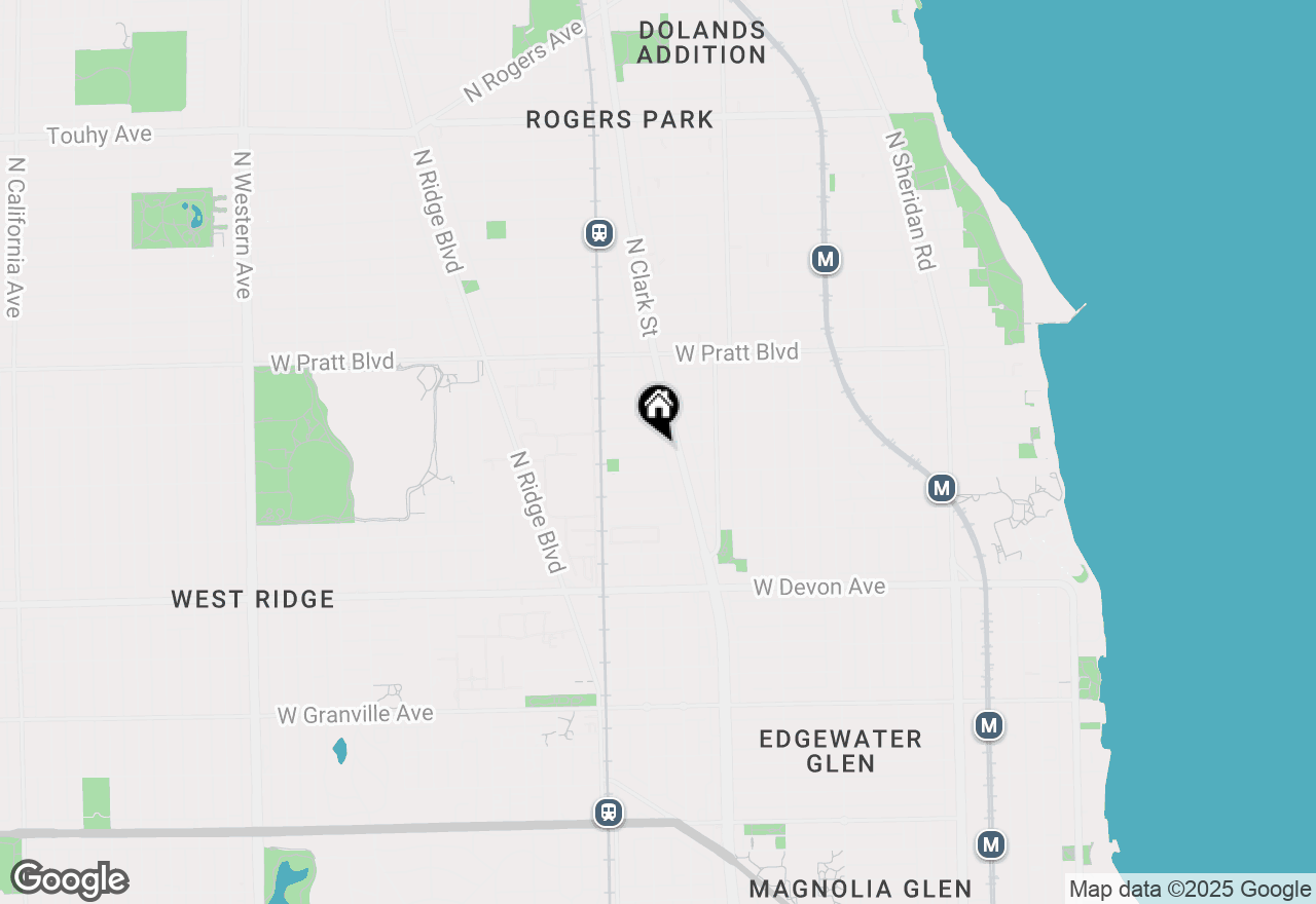 Map of 1703 W Wallen Avenue #1C, Chicago, IL 60626