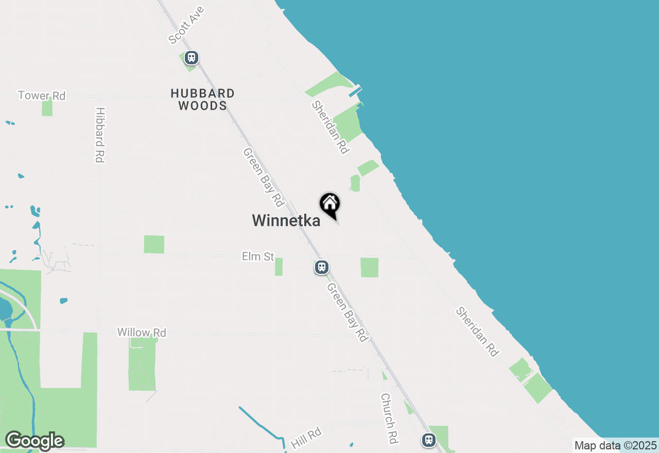 Map of 605 Lincoln Avenue, Winnetka, IL 60093
