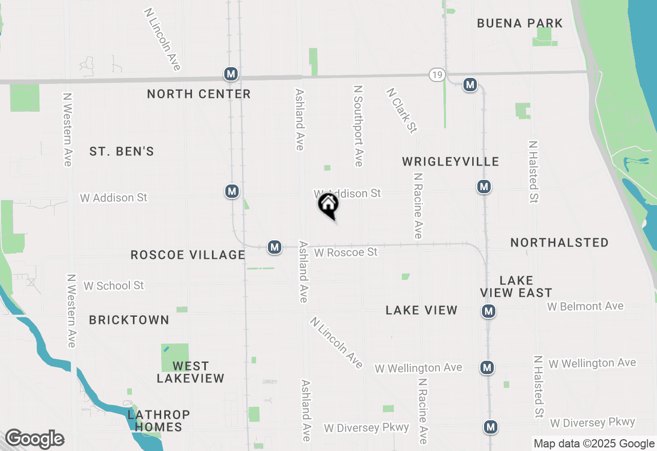 Map of 1503 W Cornelia Avenue #1, Chicago, IL 60657