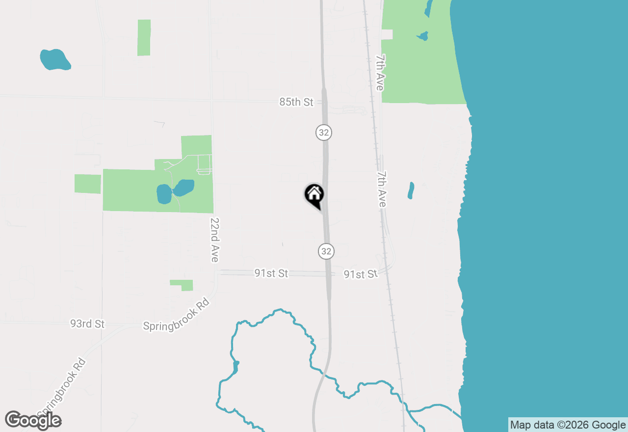 Map of 8856 Sheridan Rd #1, Kenosha, WI 53143