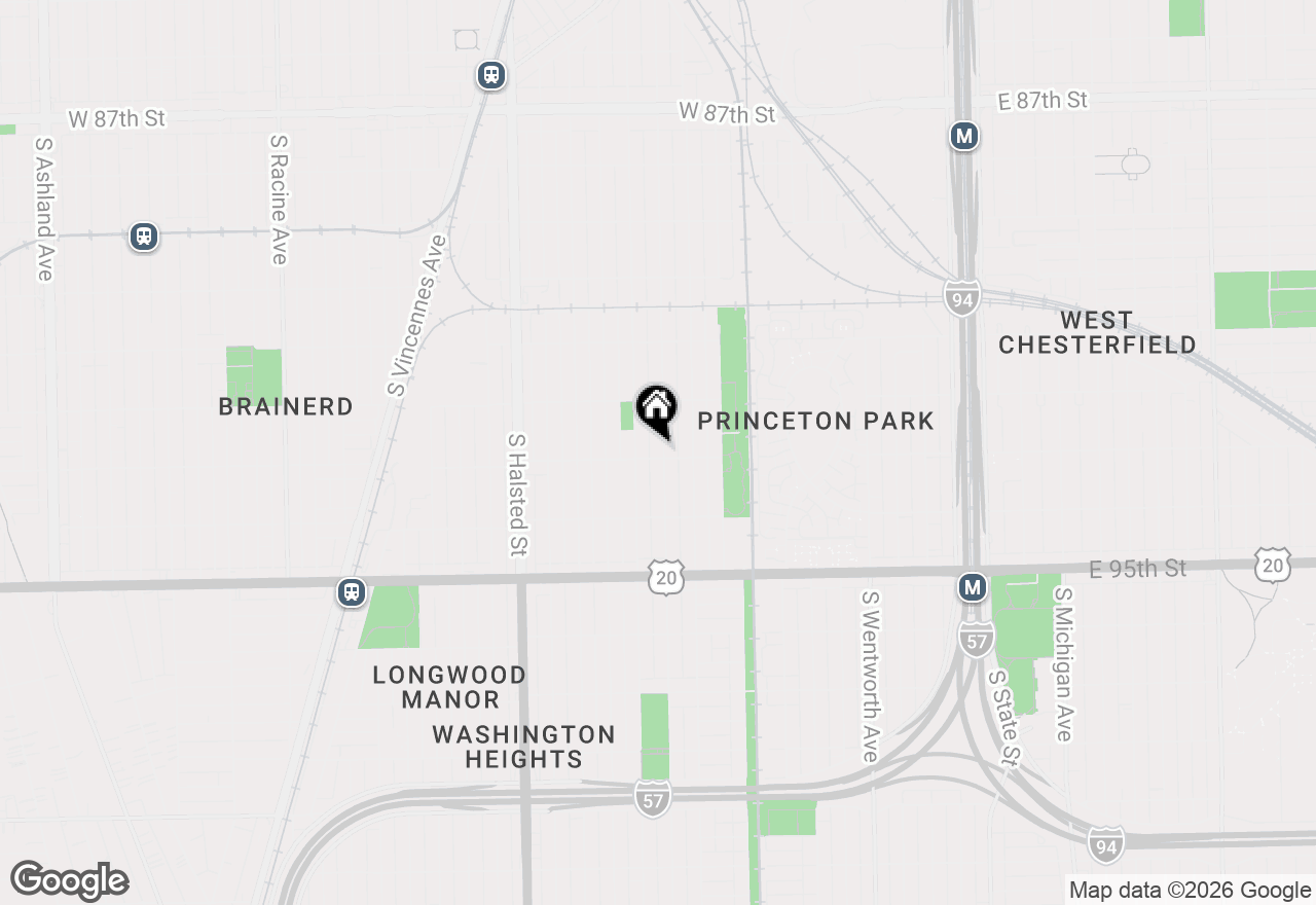 Map of 9254 S Parnell Avenue, Chicago, IL 60620