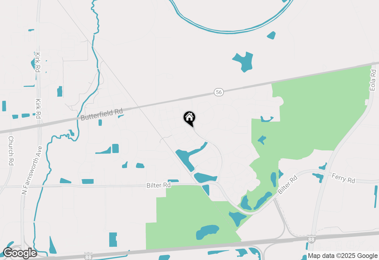 Map of 2801 Borkshire Lane, Aurora, IL 60502