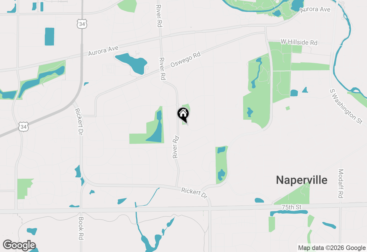 Map of 841 Buttonwood Circle, Naperville, IL 60540