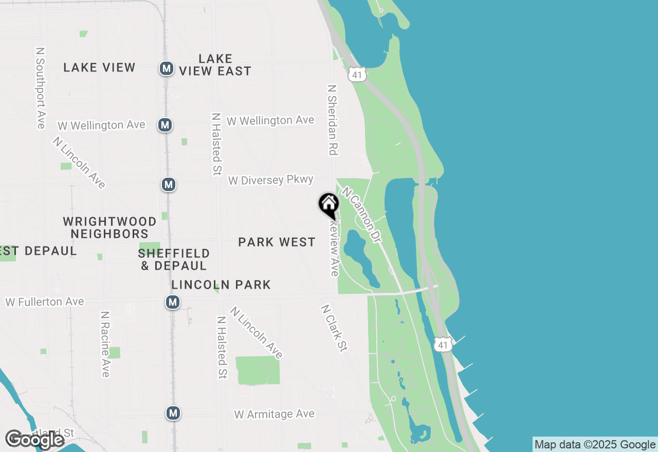 Map of 2608 N Lakeview Avenue #7A, Chicago, IL 60614