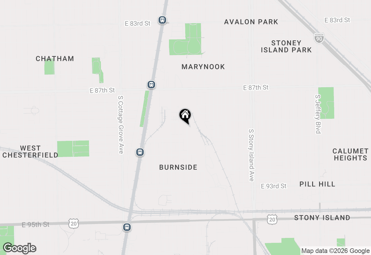 Map of 8918 S Woodlawn Avenue, Chicago, IL 60619