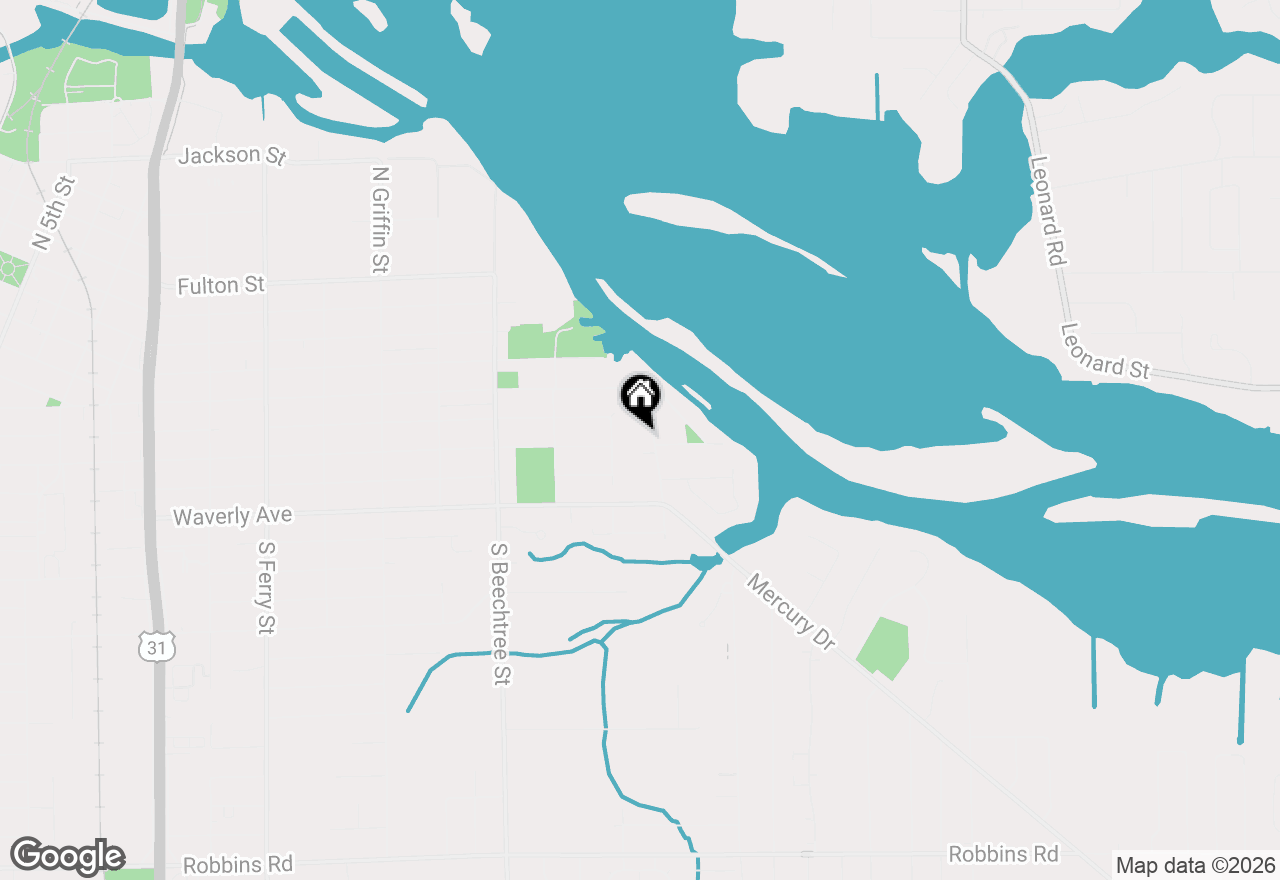 Map of 309 Friant Street, Grand Haven, MI 49417