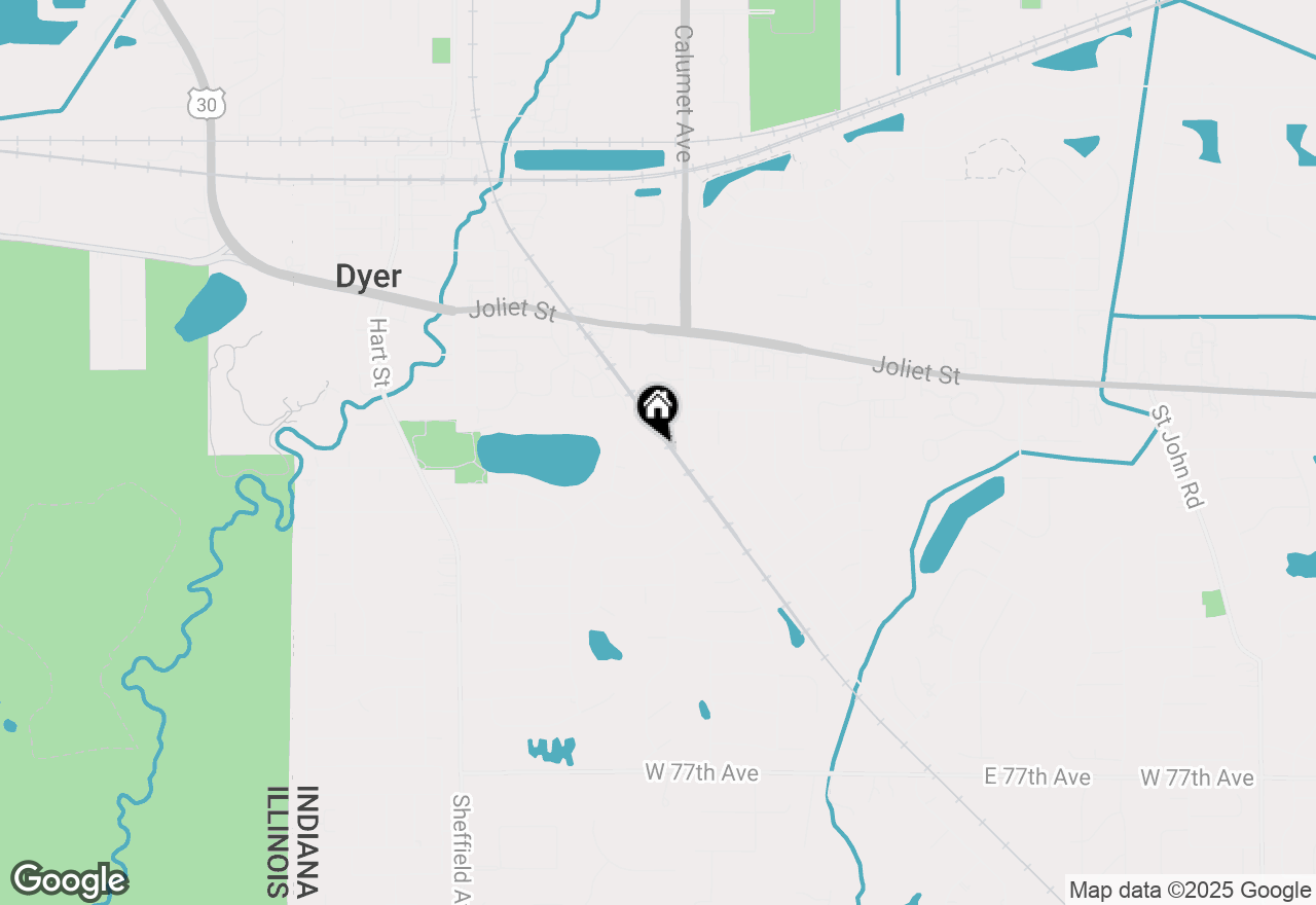 Map of 2325 Hickory Drive, Dyer, IN 46311