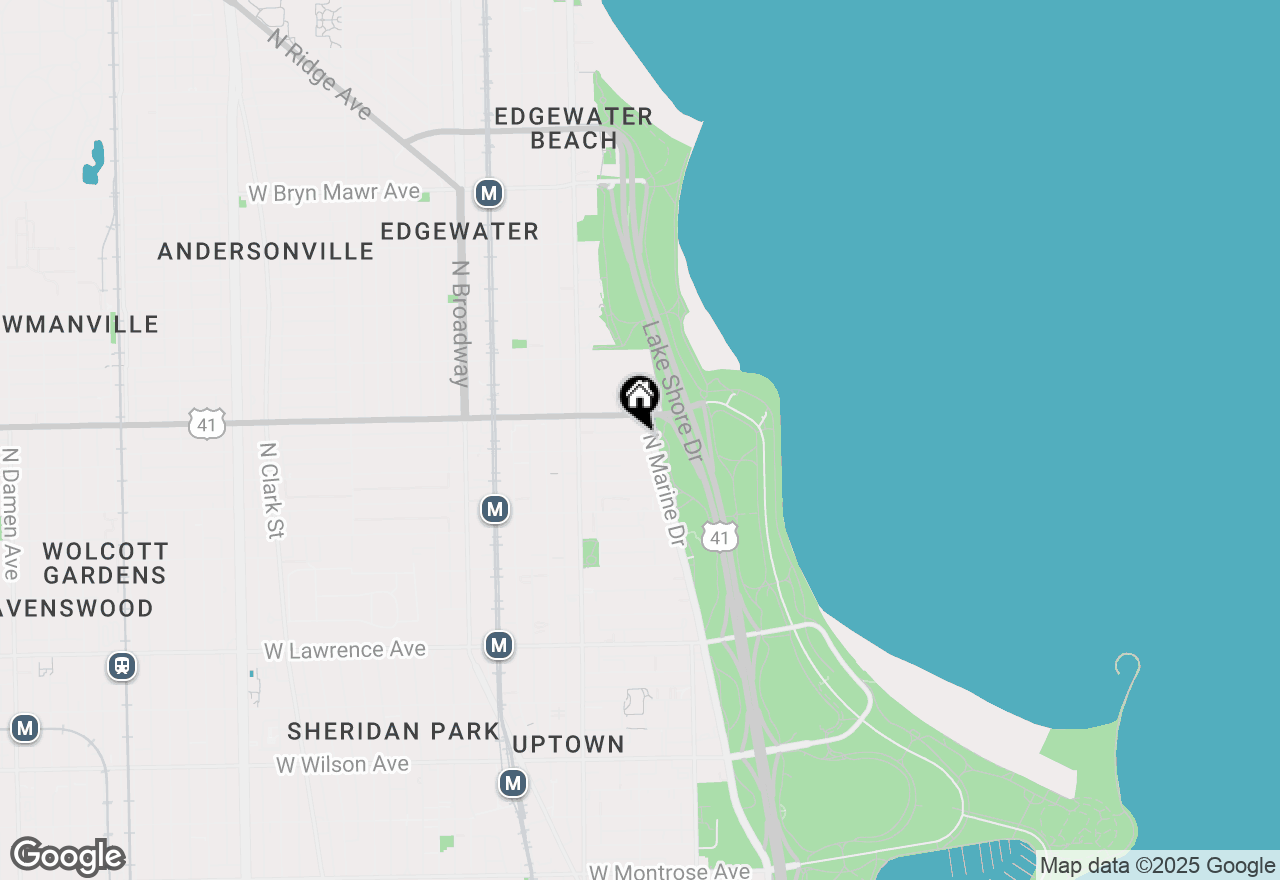 Map of 5100 N Marine Drive #17L, Chicago, IL 60640