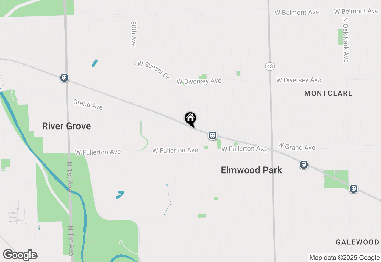 Map of 7650 W Altgeld Street #403, Elmwood Park, IL 60707