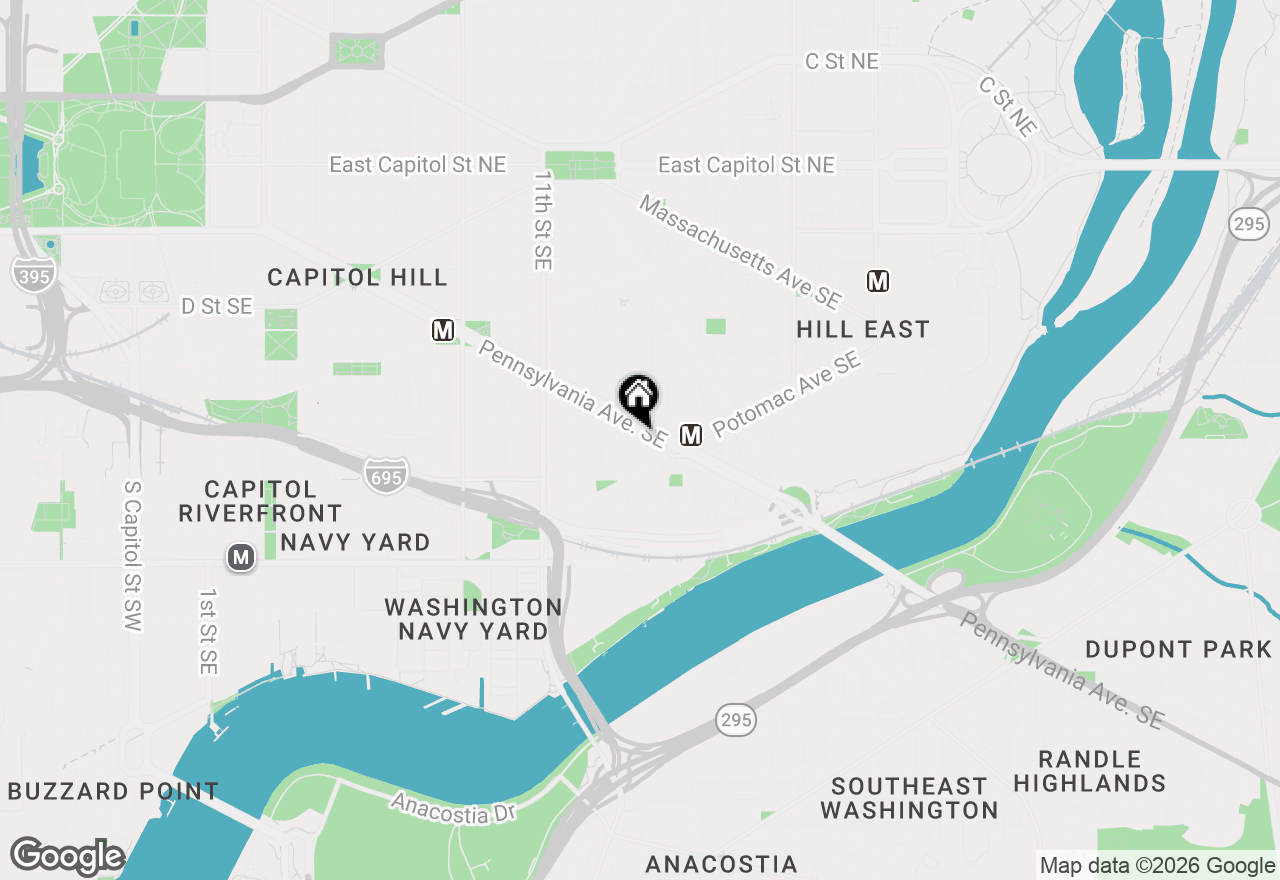 Map of 1341 Pennsylvania Avenue Se #1A, Washington, DC 20003