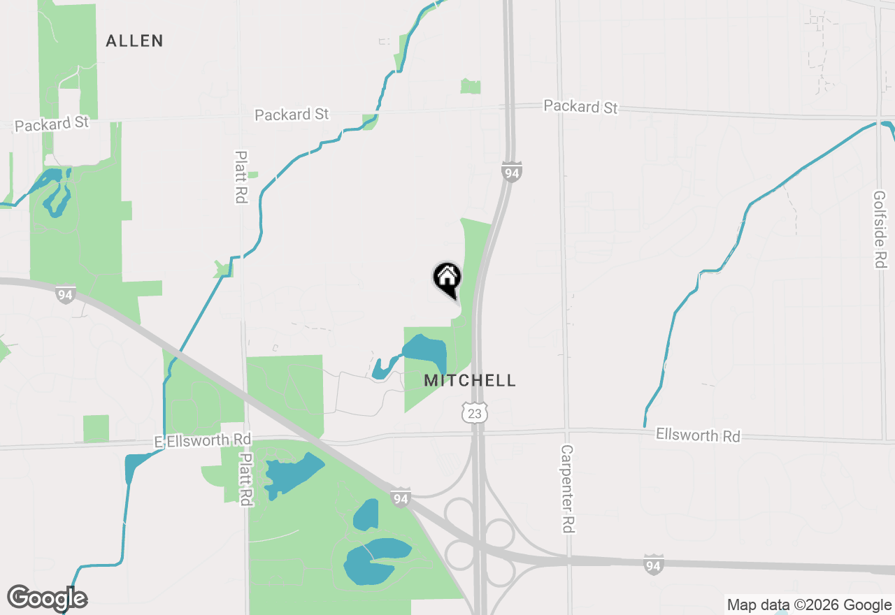 Map of 3256 Monument Drive, Ann Arbor, MI 48108