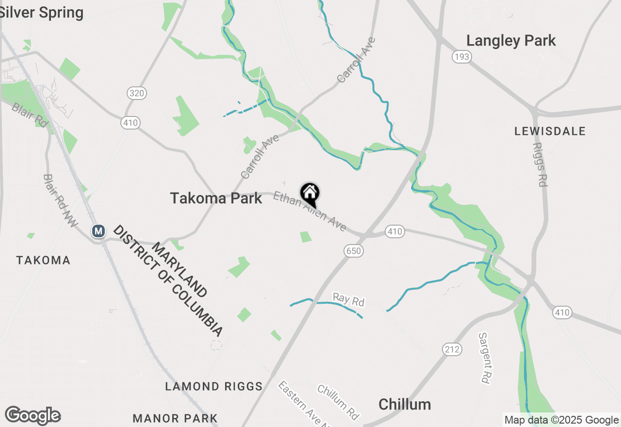 Map of 433 Ethan Allen Avenue, Takoma Park, MD 20912