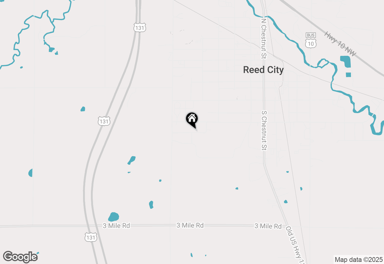 Map of 602 Maplewood Drive, Reed City, MI 49677