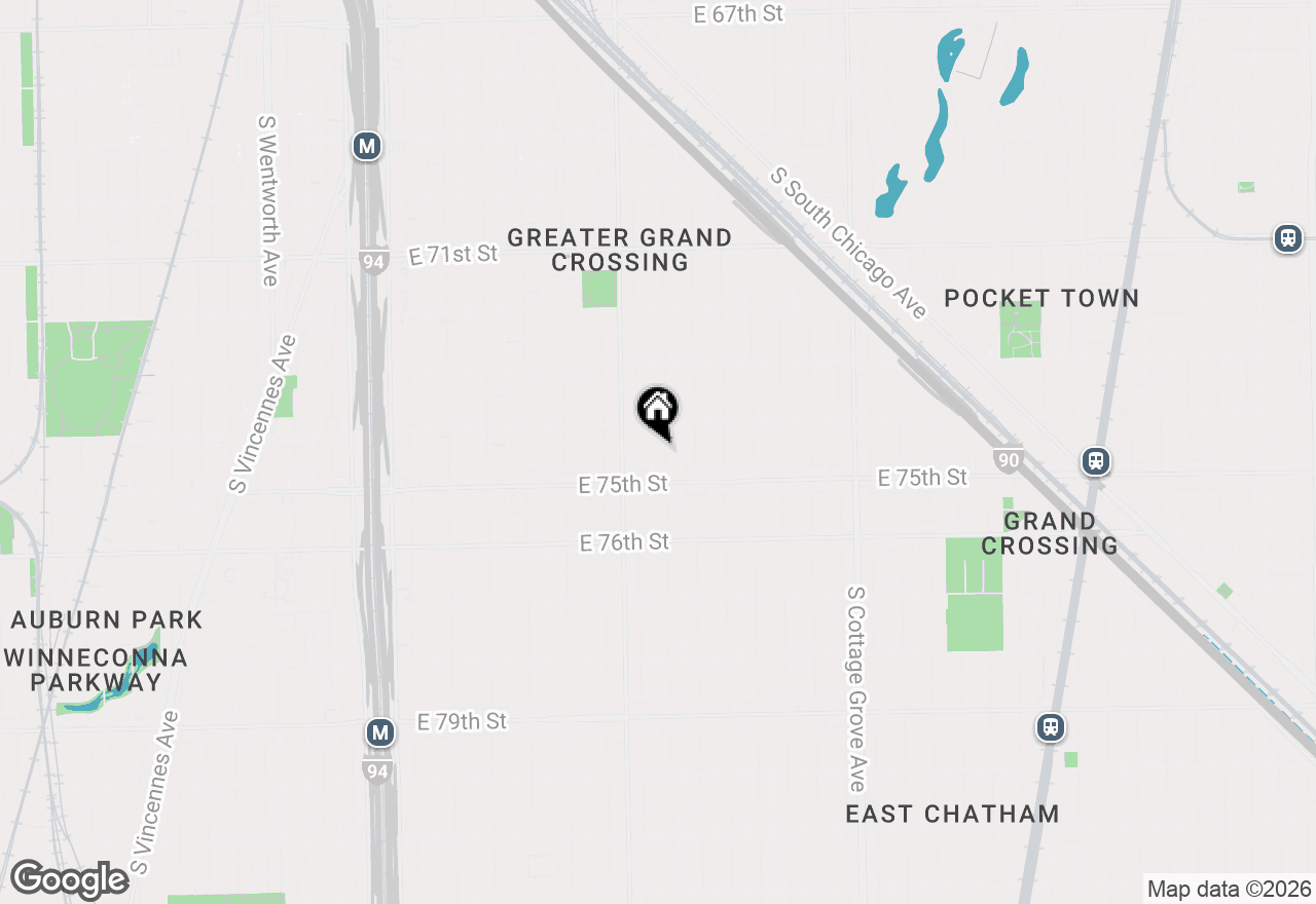 Map of 7429 S Vernon Avenue, Chicago, IL 60619