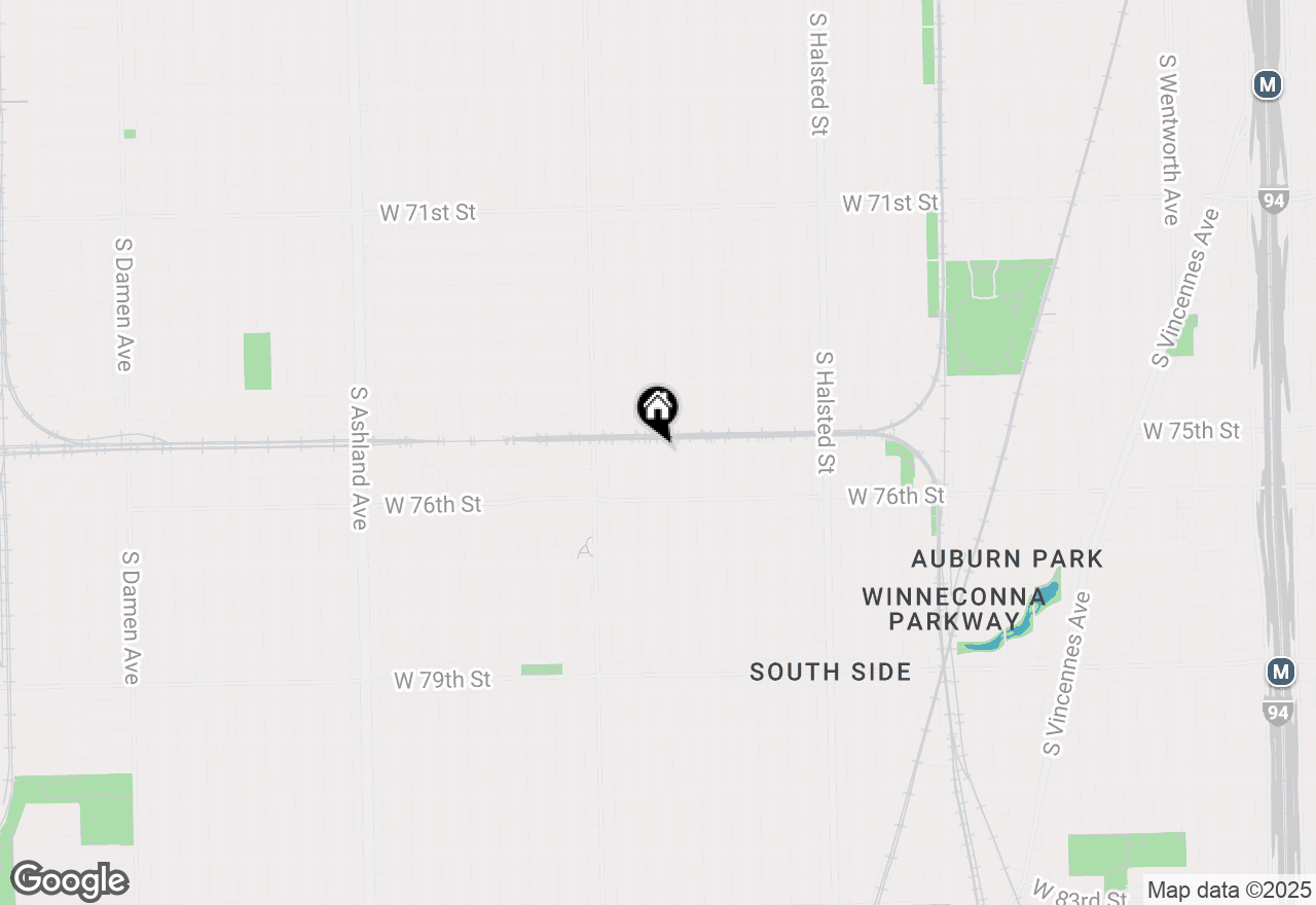 Map of 7501 S Aberdeen Avenue, Chicago, IL 60620