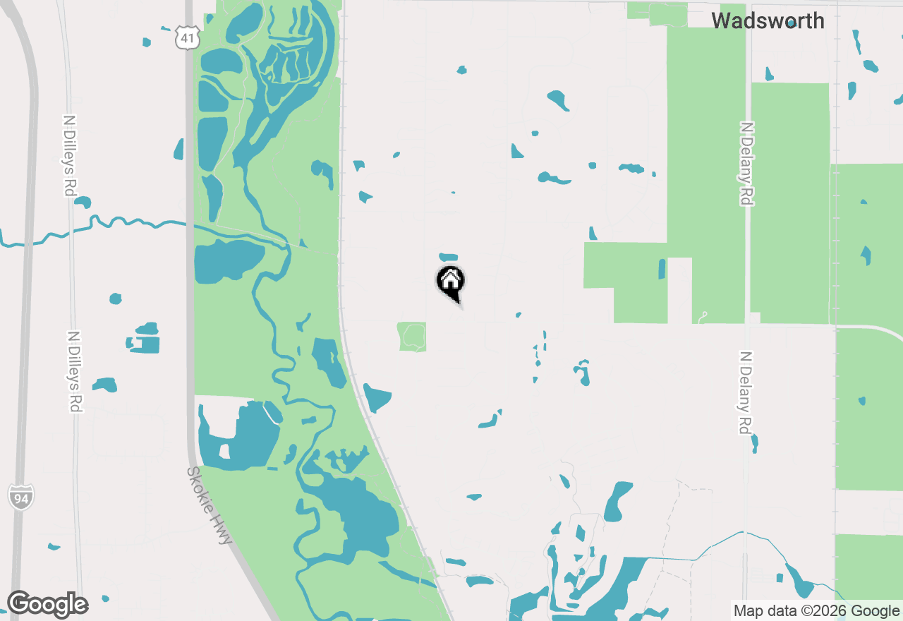 Map of 14950 W York House Road, Wadsworth, IL 60083