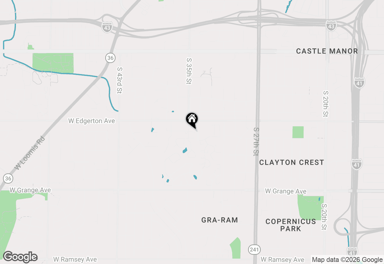 Map of 5201 S Tuckaway Blvd, Greenfield, WI 53221