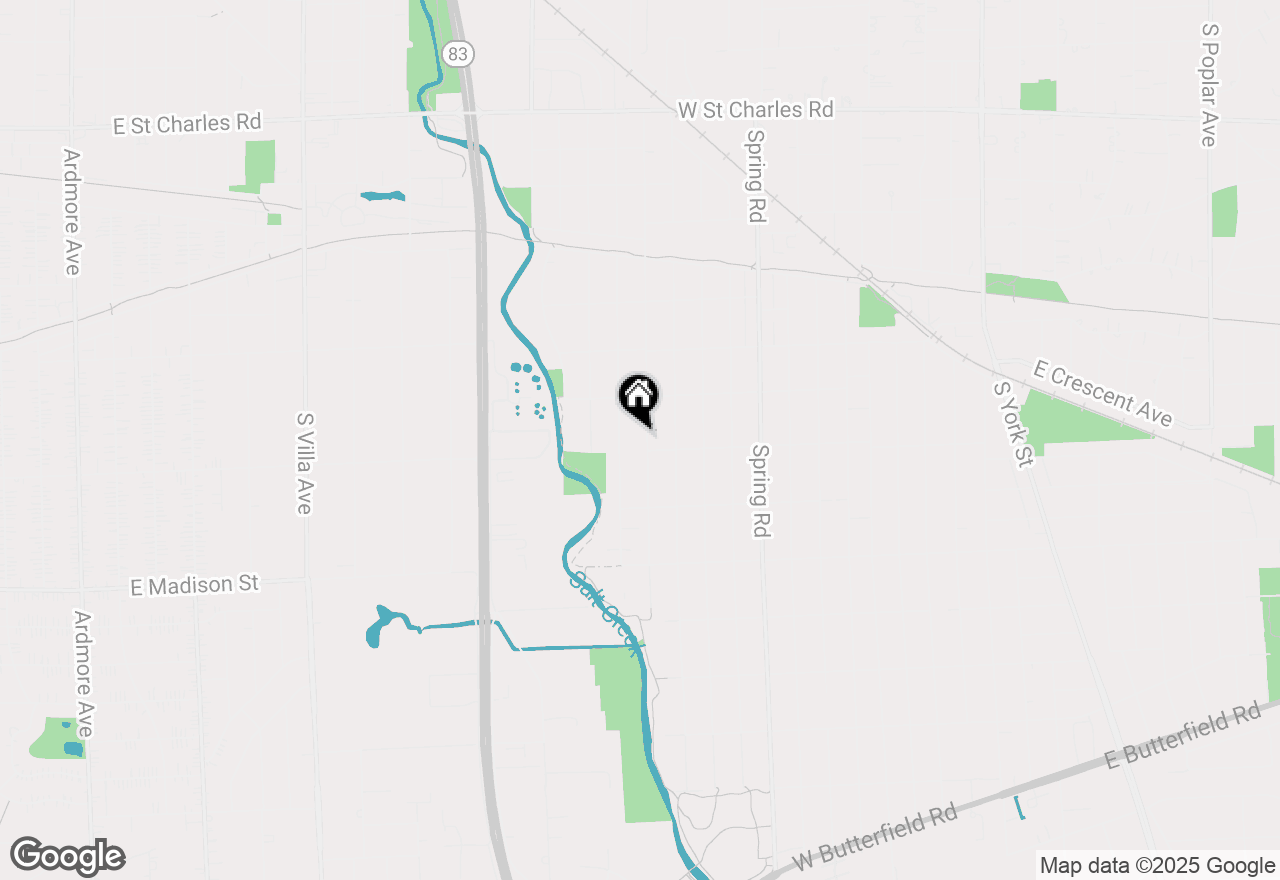 Map of 664 S Berkley Avenue, Elmhurst, IL 60126