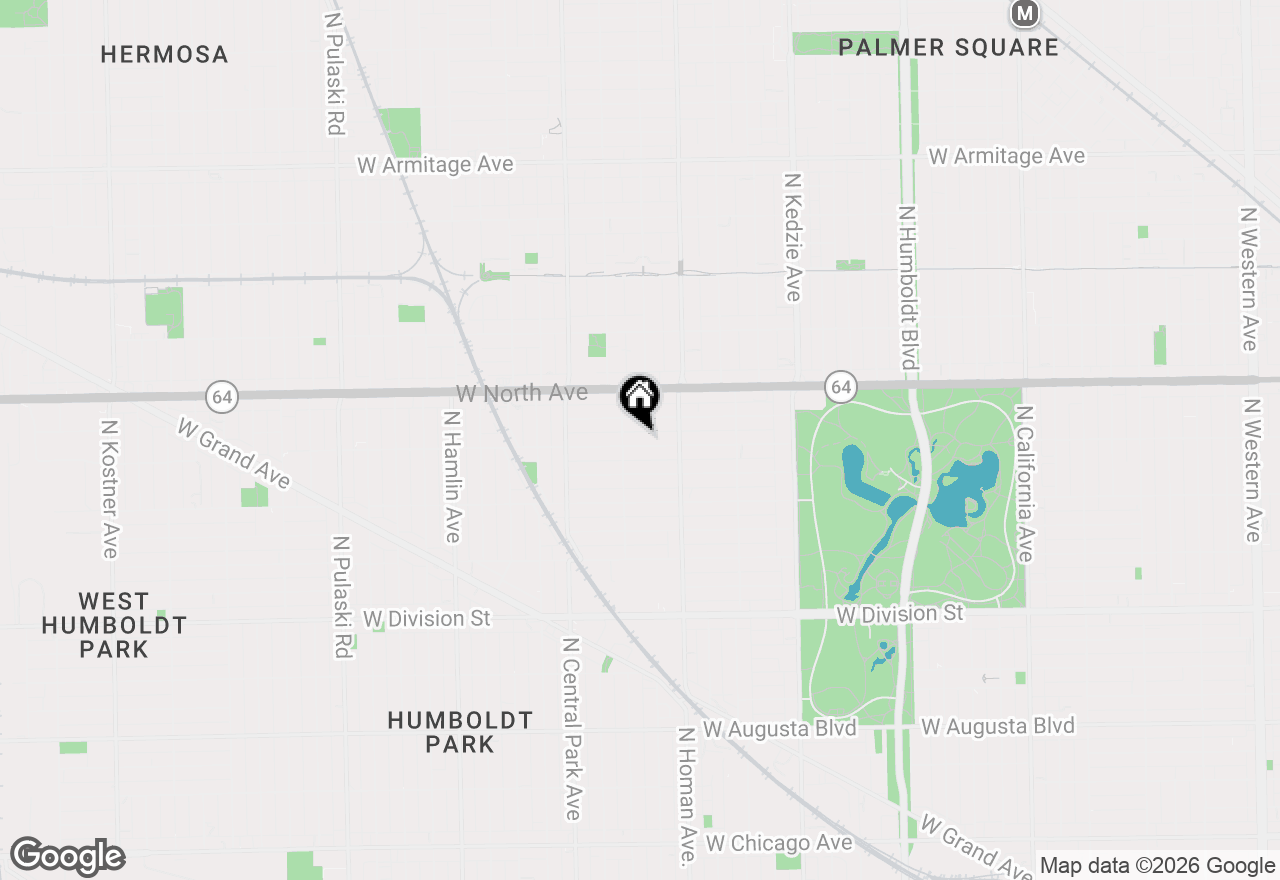 Map of 3438 W Le Moyne Street, Chicago, IL 60651