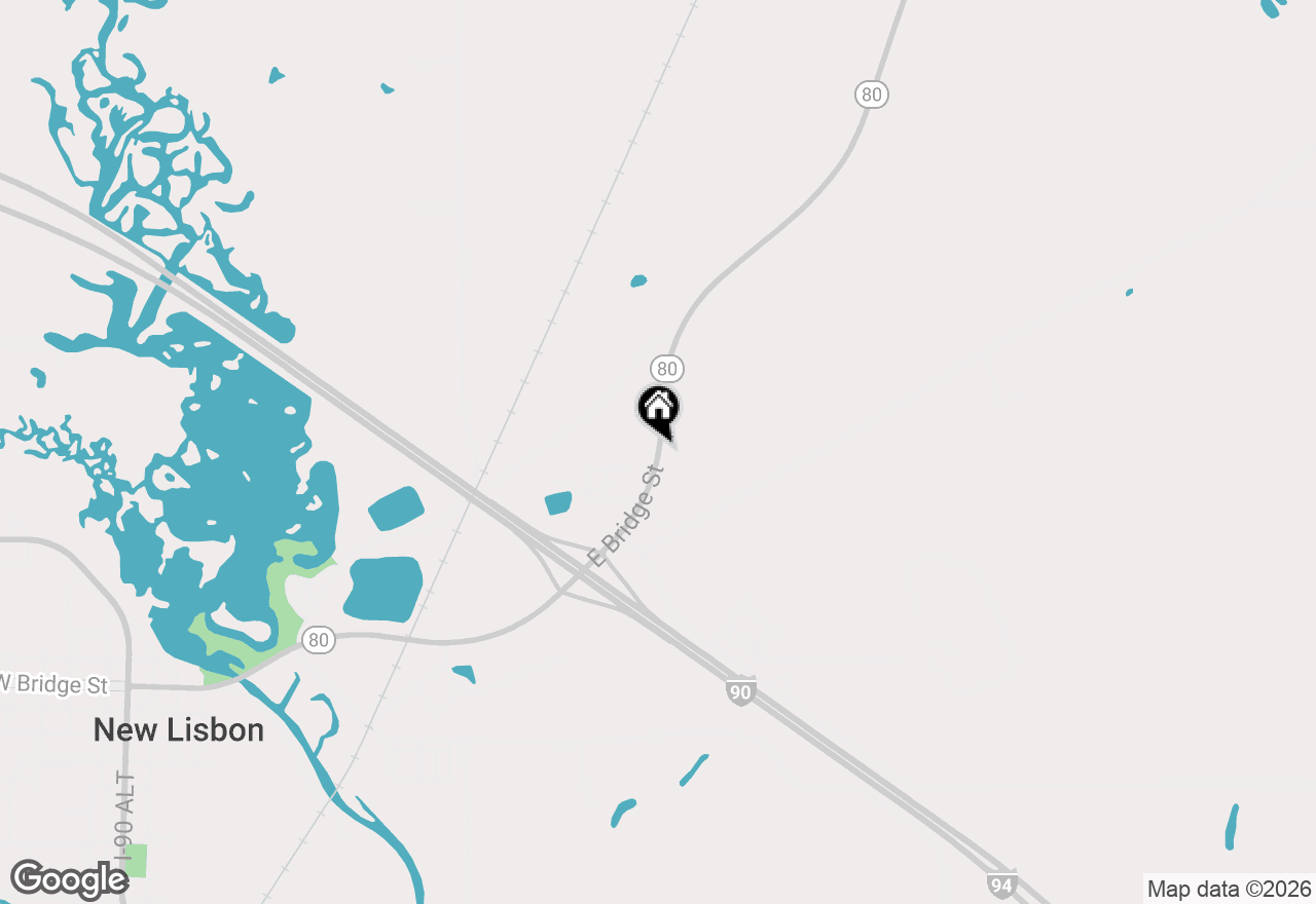 Map of 1700 E Bridge St, New Lisbon, WI 53950