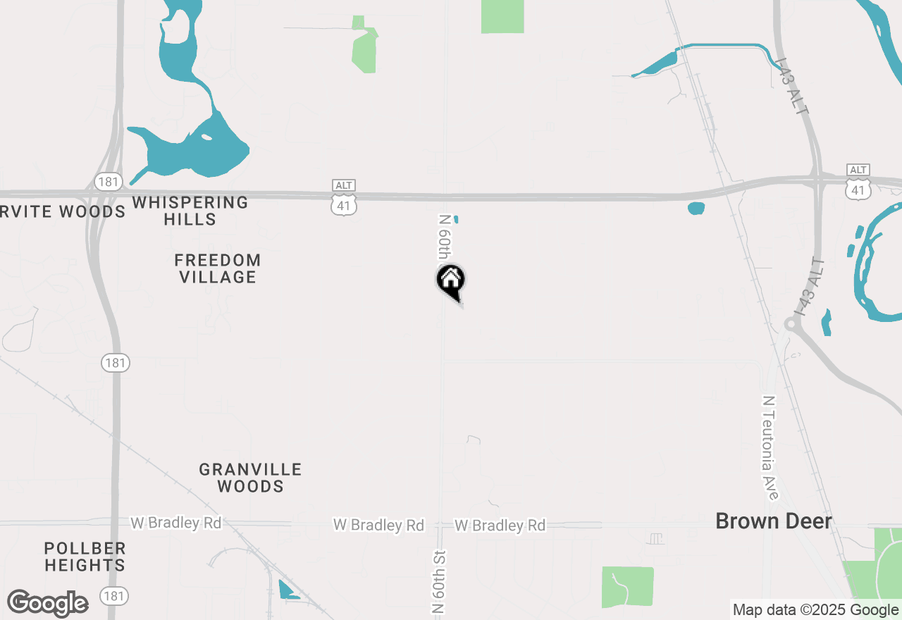 Map of 8535 N 59th St, Brown Deer, WI 53223