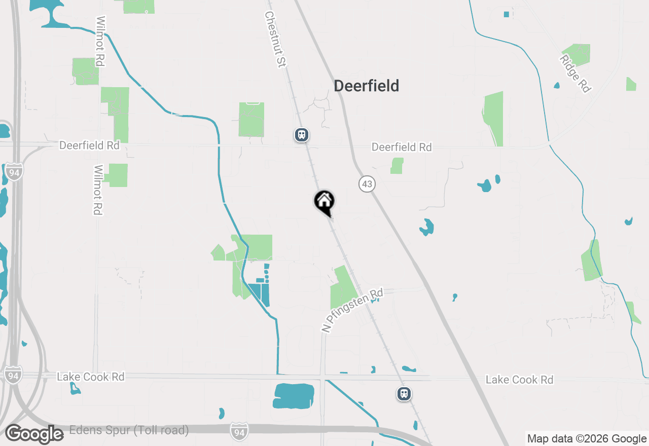 Map of 523 Elm Street, Deerfield, IL 60015