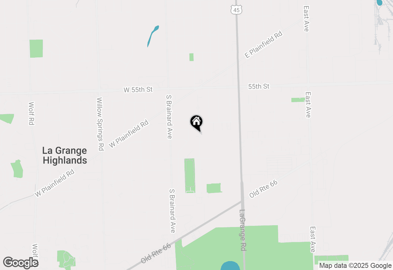 Map of 5742 S Kensington Avenue, Countryside, IL 60525