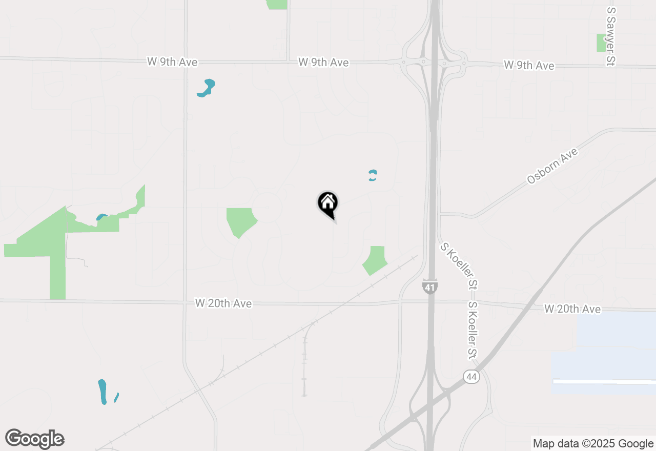 Map of 1591 Maricopa Drive, Oshkosh, WI 54904