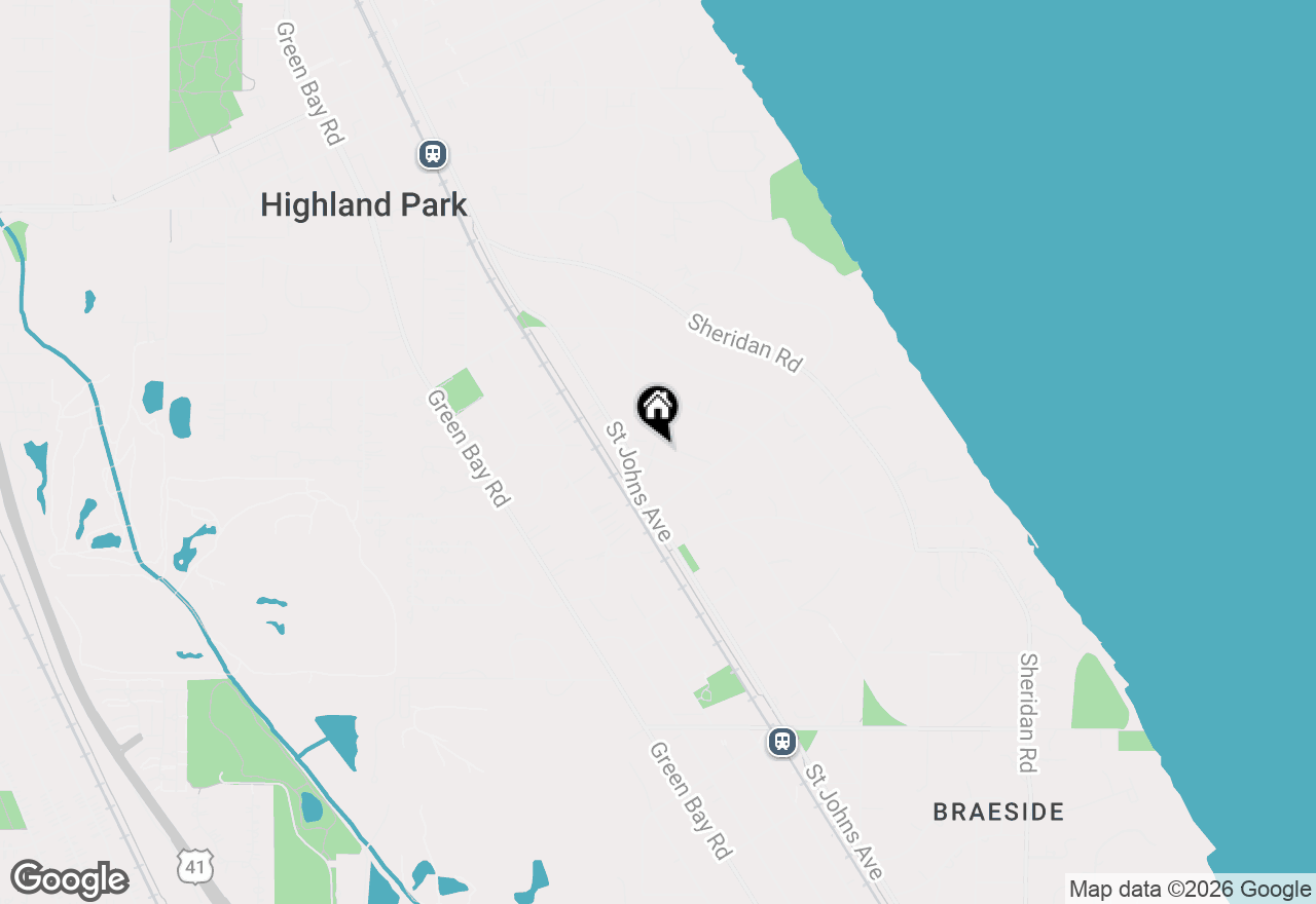 Map of 1177 Wade Street, Highland Park, IL 60035