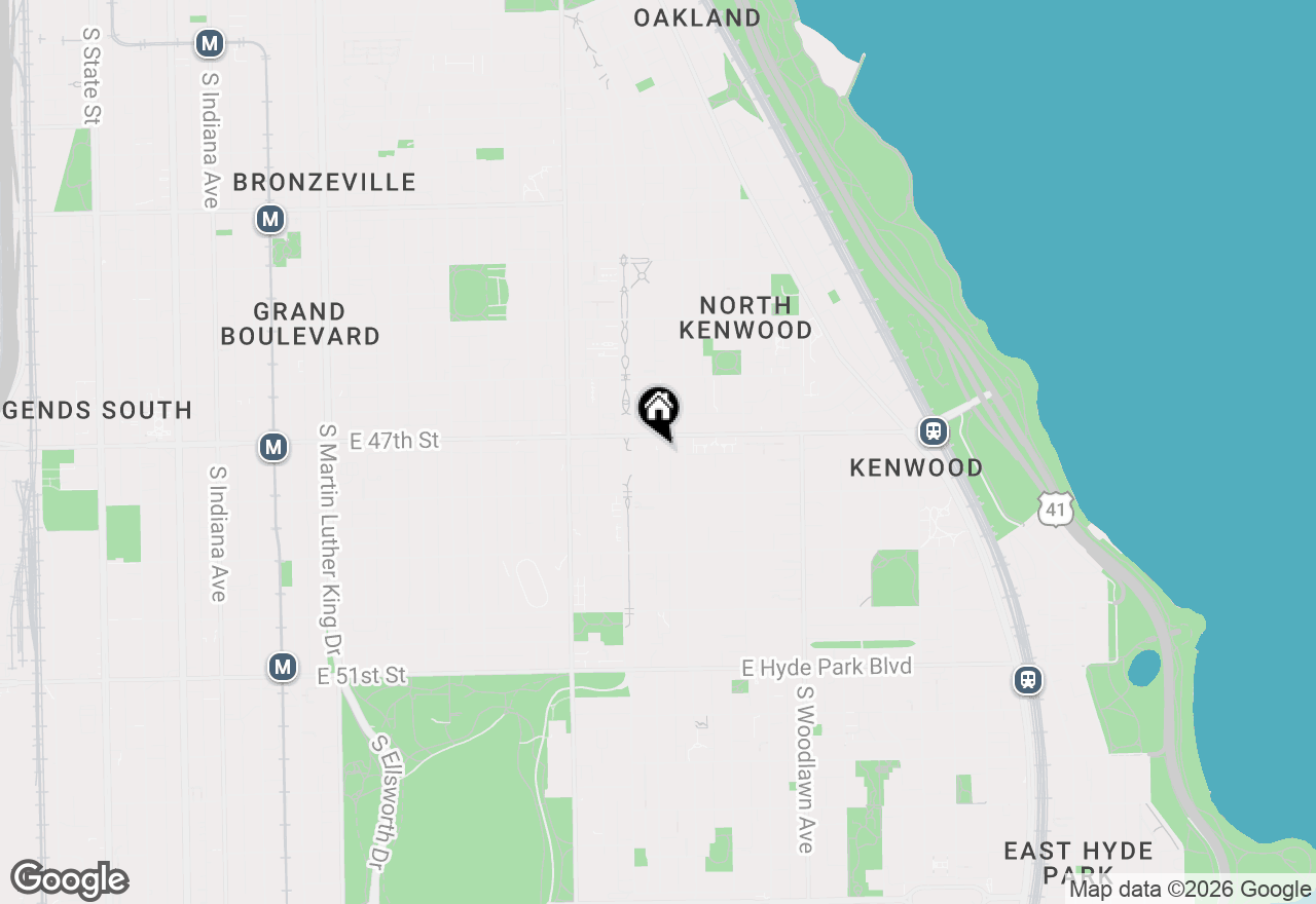 Map of 4717 S Ingleside Avenue, Chicago, IL 60615