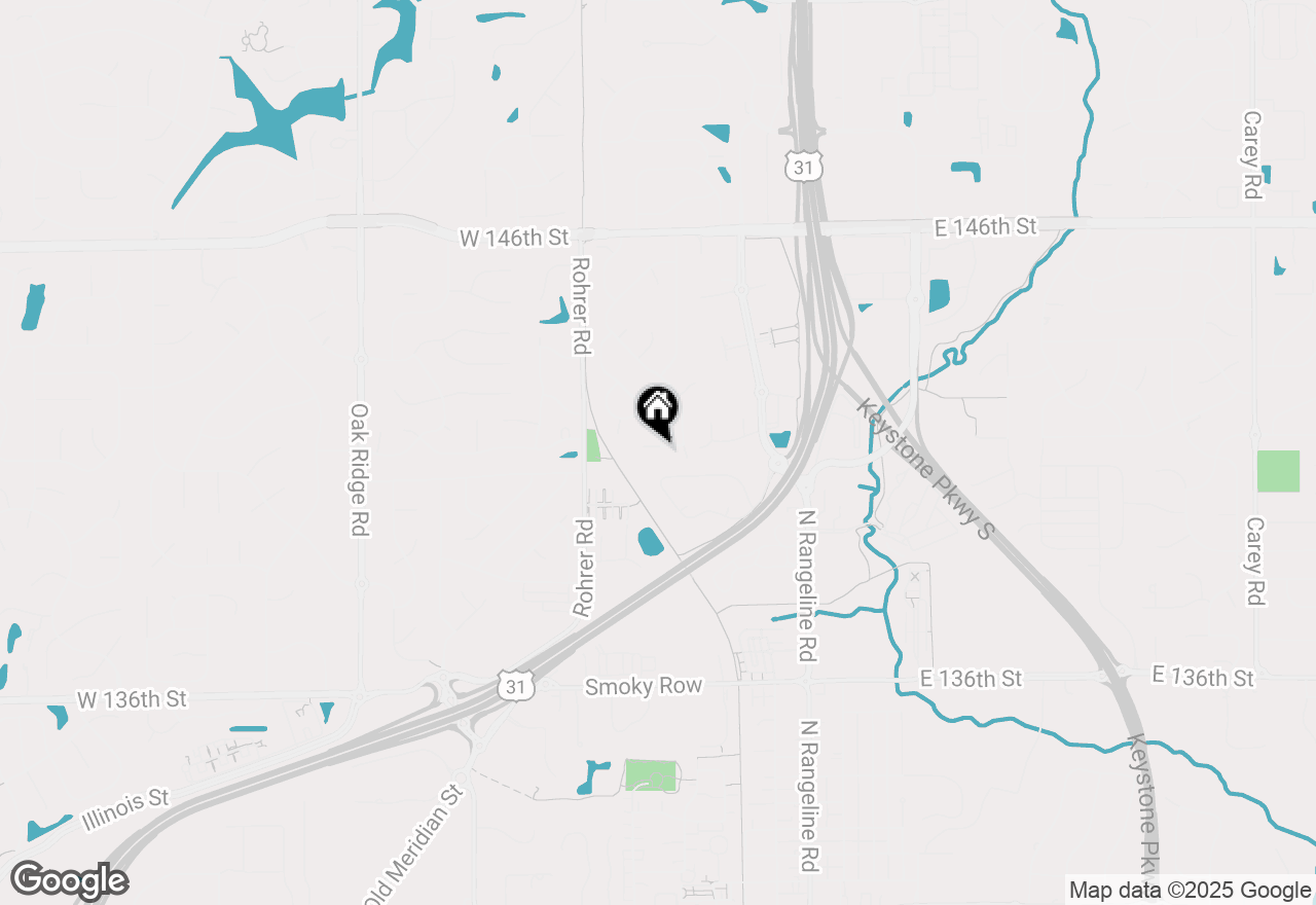 Map of 233 Boulder Court, Carmel, IN 46032