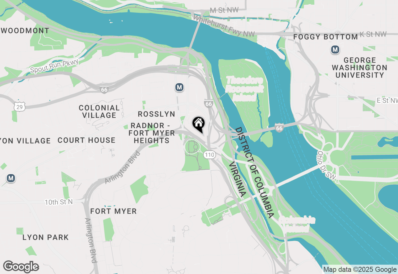 Map of 1121 Arlington Boulevard #519, Arlington, VA 22209