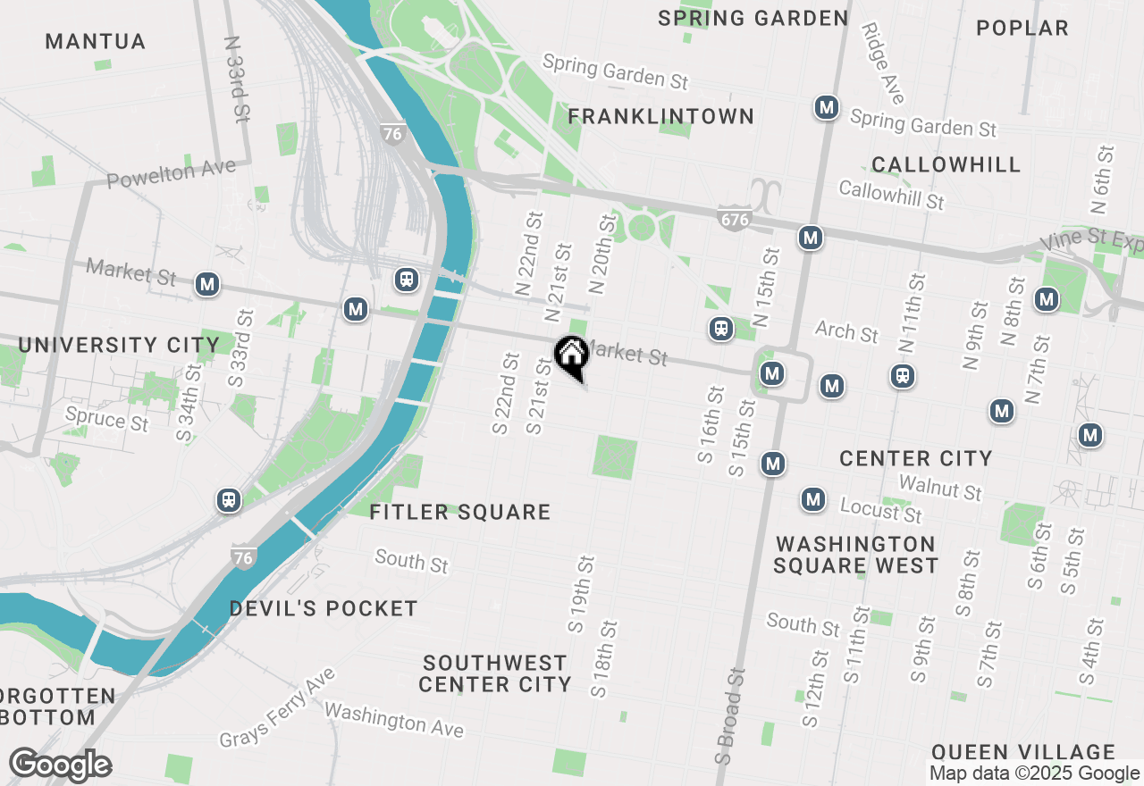 Map of 2008 Chestnut Street #4A, Philadelphia, PA 19103