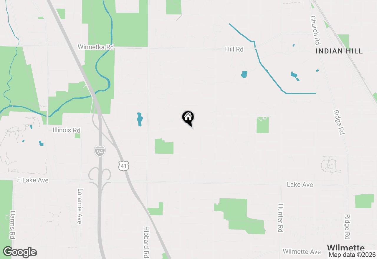 Map of 1163 Romona Road, Wilmette, IL 60091