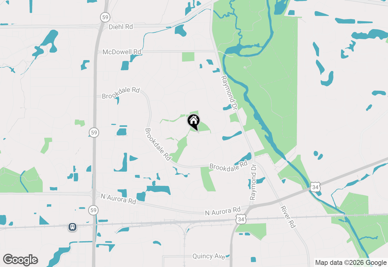 Map of 1539 Foxhill Road, Naperville, IL 60563