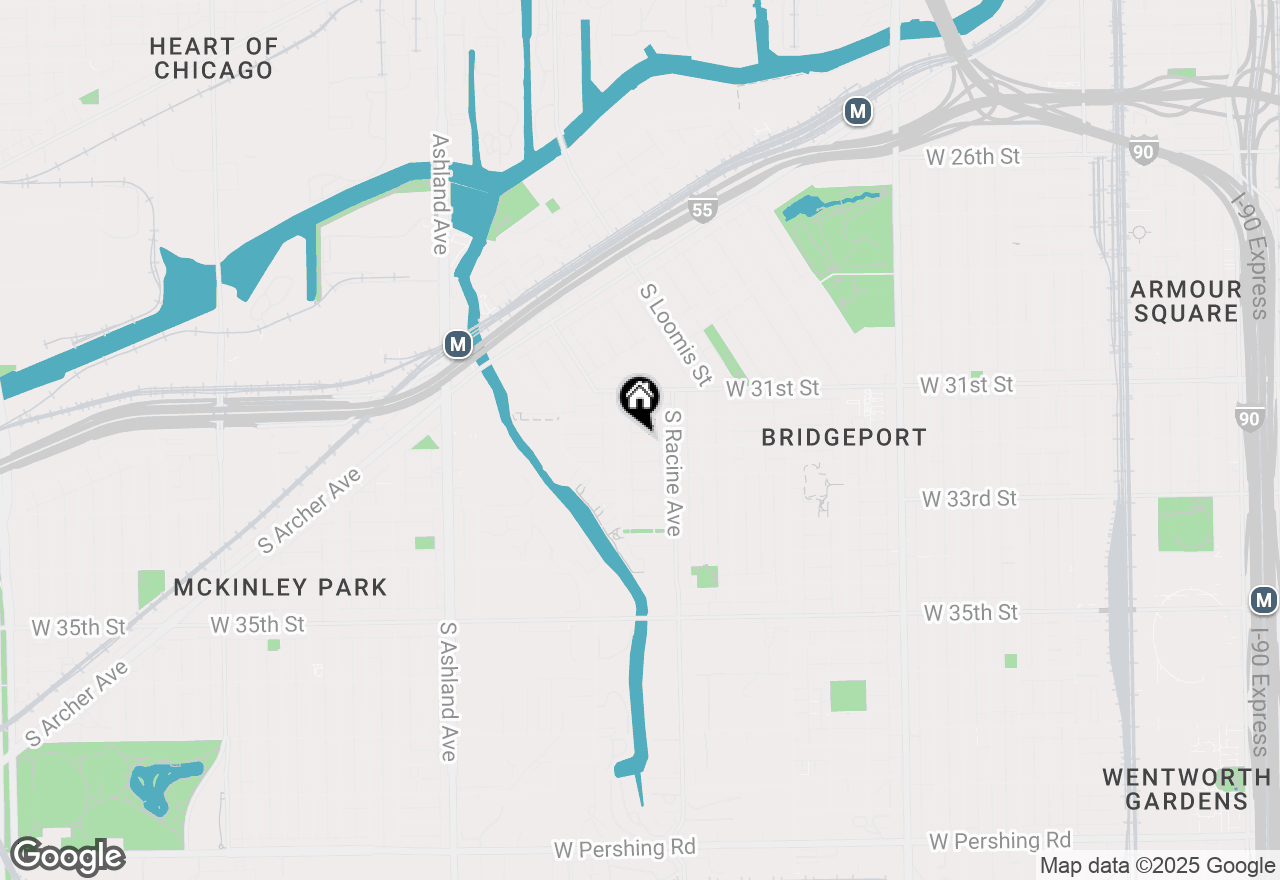 Map of 1236 W 32nd Street, Chicago, IL 60608