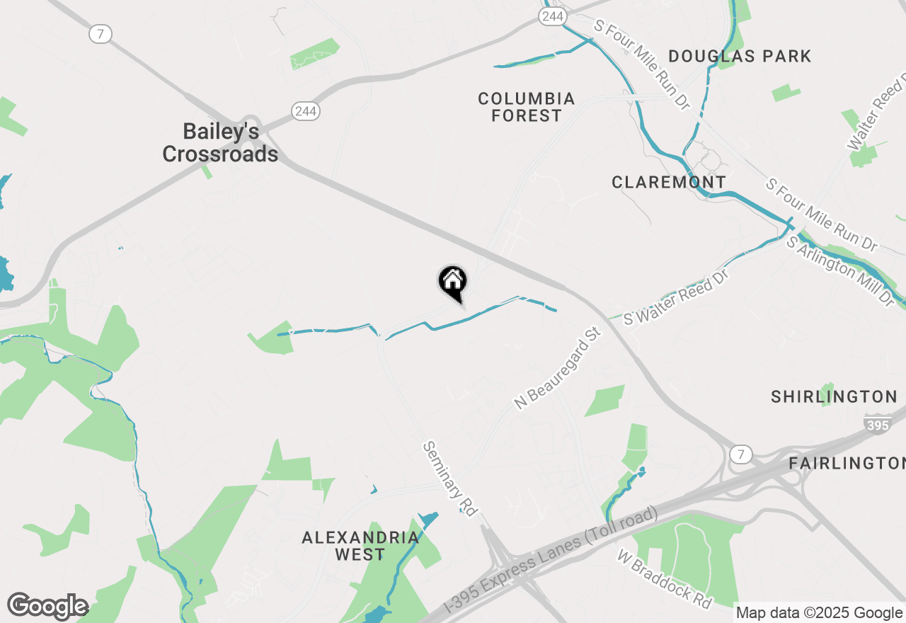 Map of 3709 S George Mason Drive #1105E, Falls Church, VA 22041