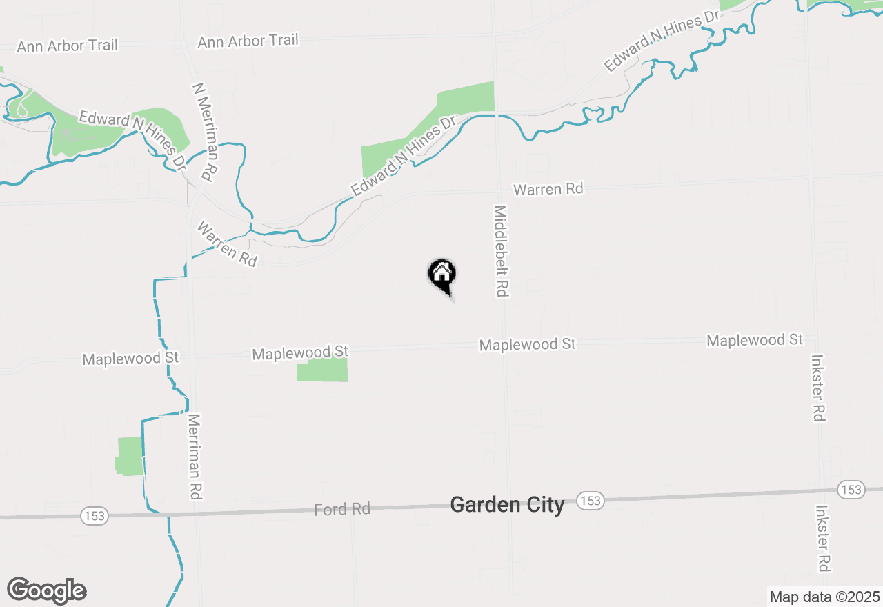 Map of 29814 Dover Street, Garden City, MI 48135