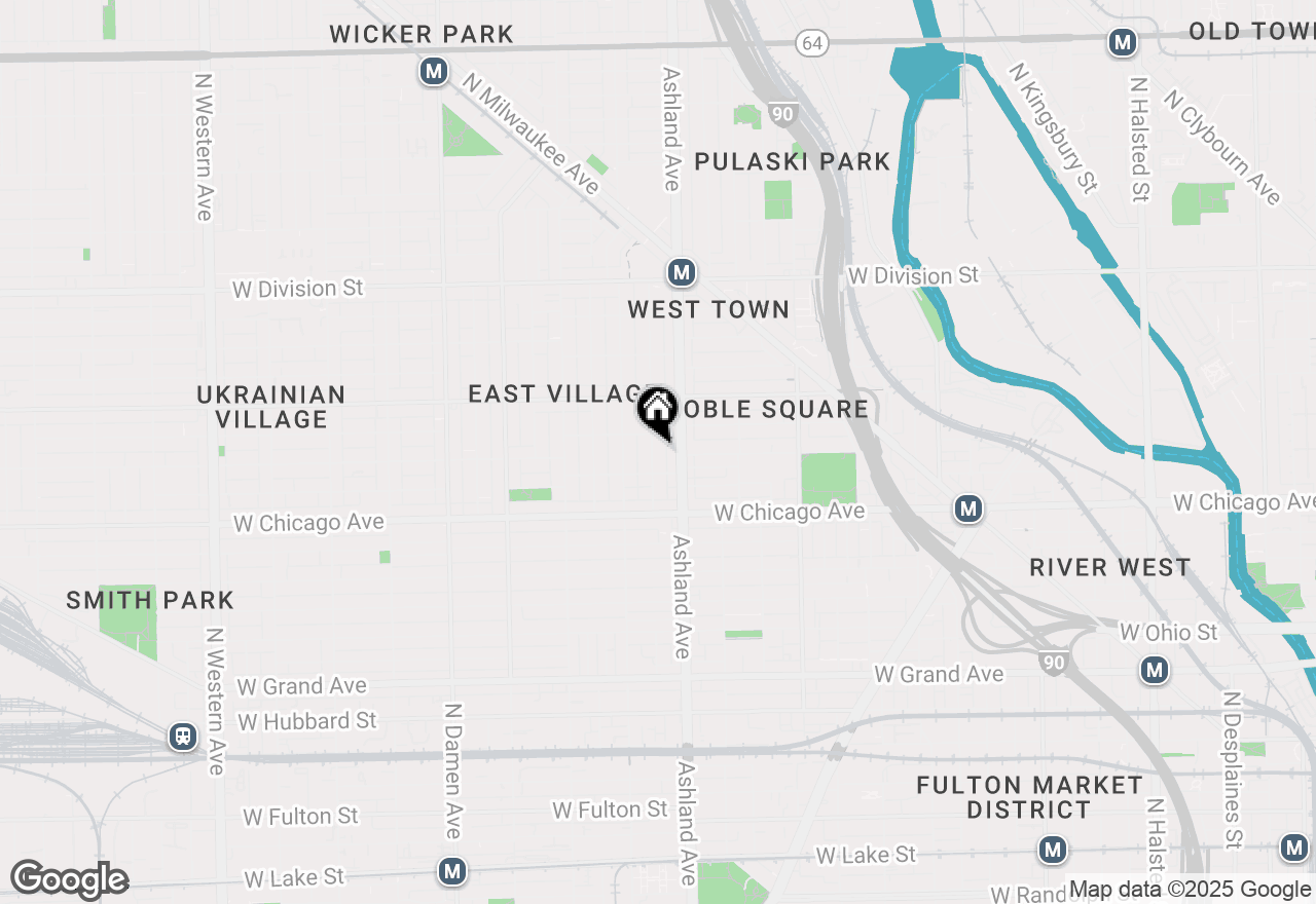 Map of 867 N Marshfield Avenue #2, Chicago, IL 60622