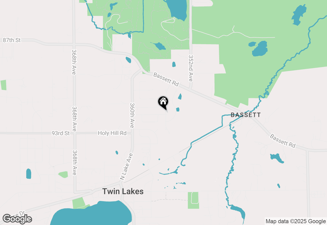 Map of 825 Fairway Dr, Twin Lakes, WI 53181