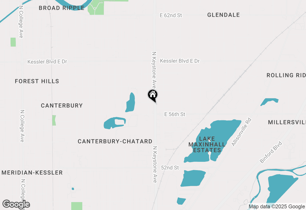 Map of 5648 N Keystone Avenue, Indianapolis, IN 46220