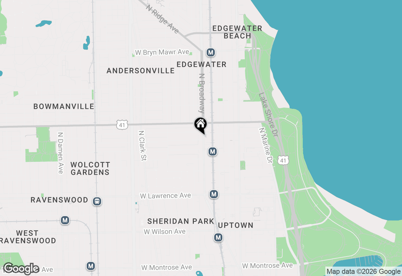 Map of 5100 N Broadway Street, Chicago, IL 60640