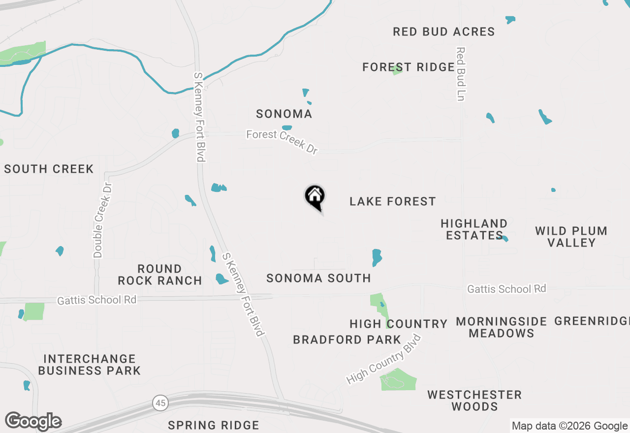 Map of 2106 Chalk Hill Cv, Round Rock, TX 78665