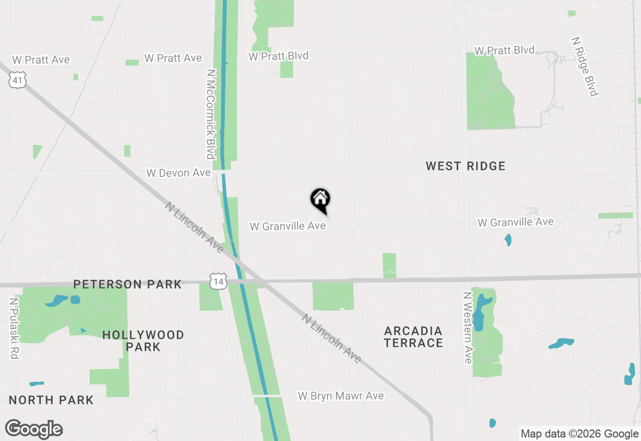 Map of 6206 N Francisco Avenue #2B, Chicago, IL 60659