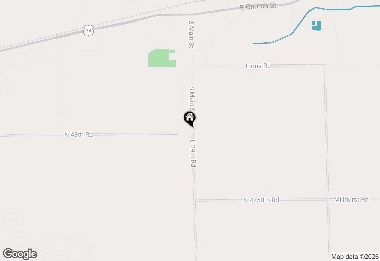Map of 1705 S Main Street, Sandwich, IL 60548
