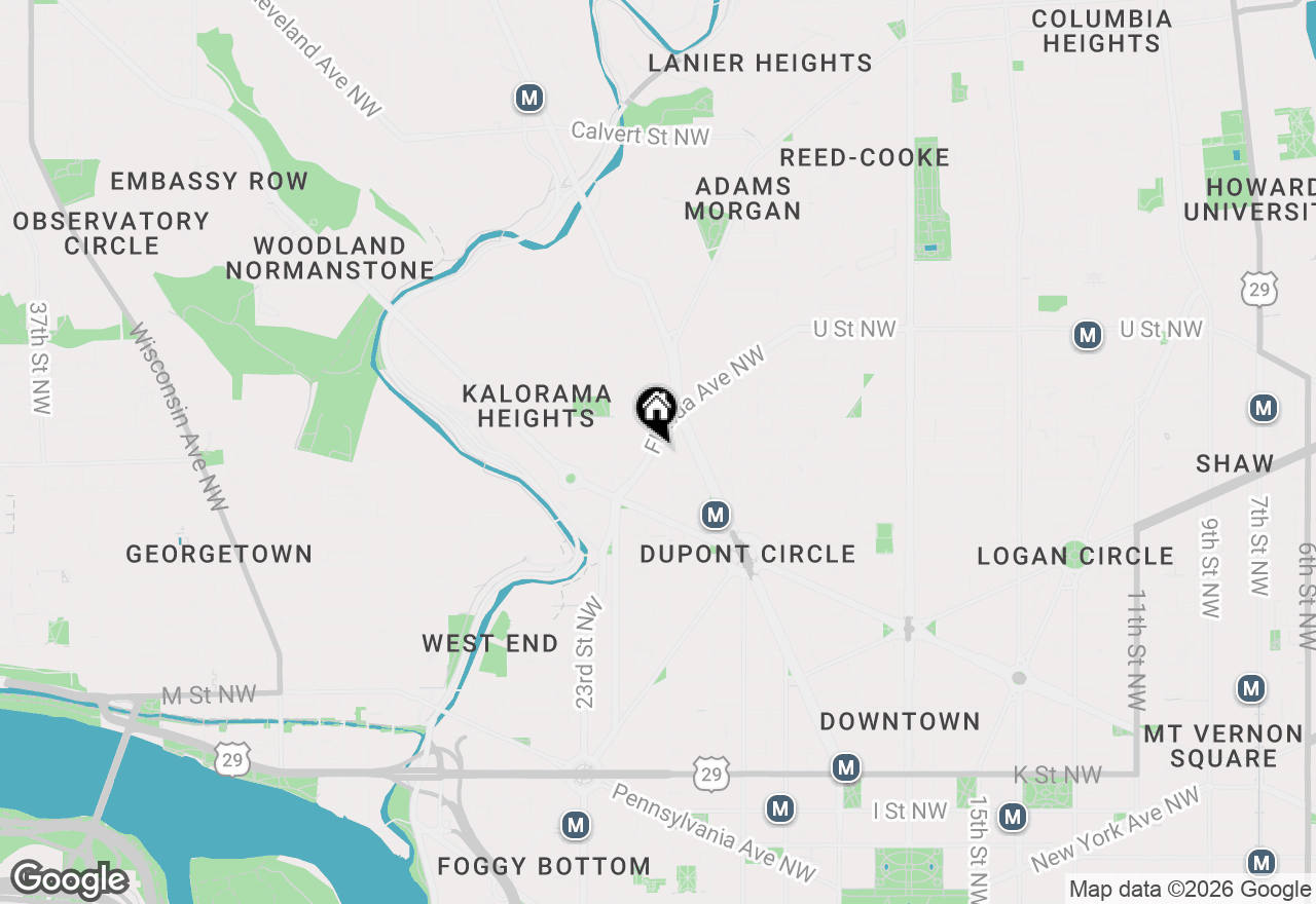 Map of 2122 Florida Avenue Nw, Washington, DC 20008
