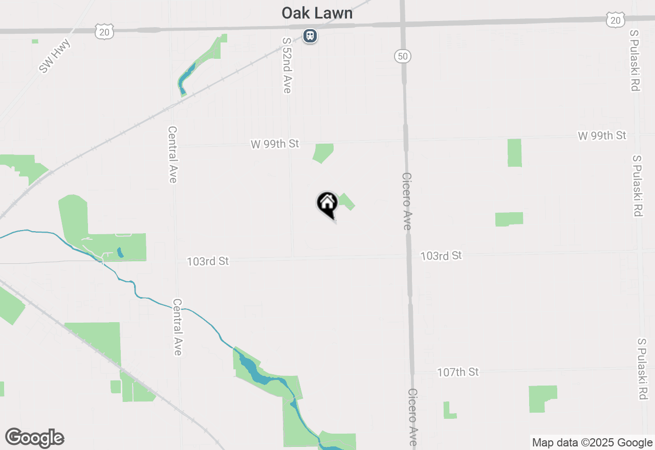 Map of 5039 Wick Drive, Oak Lawn, IL 60453