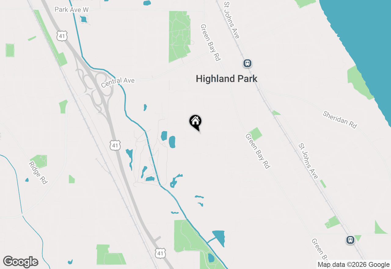 Map of (Address confidential), Highland Park, Illinois 60035