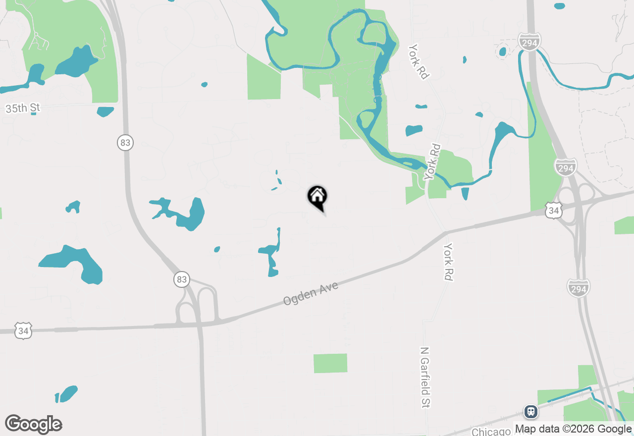 Map of 424 Glendale Avenue, Hinsdale, IL 60521