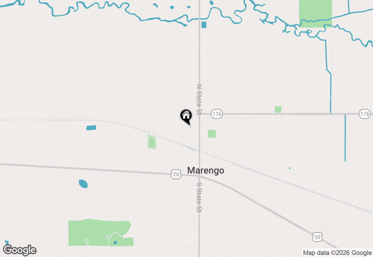 Map of 304 W Van Buren Street, Marengo, IL 60152